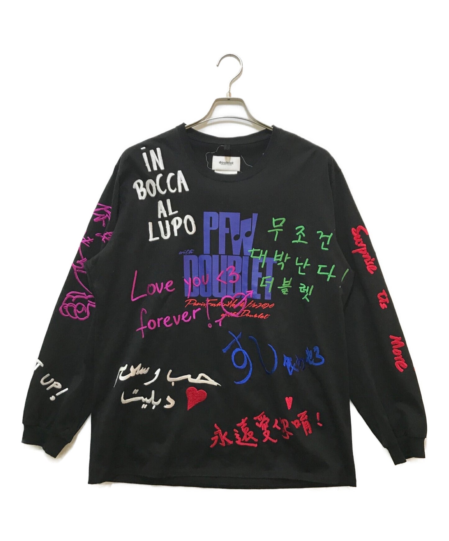 [Pre-owned] doublet EMBROIDERED PFW DOUBLET LONGSLEEVE 20aw34cs184
