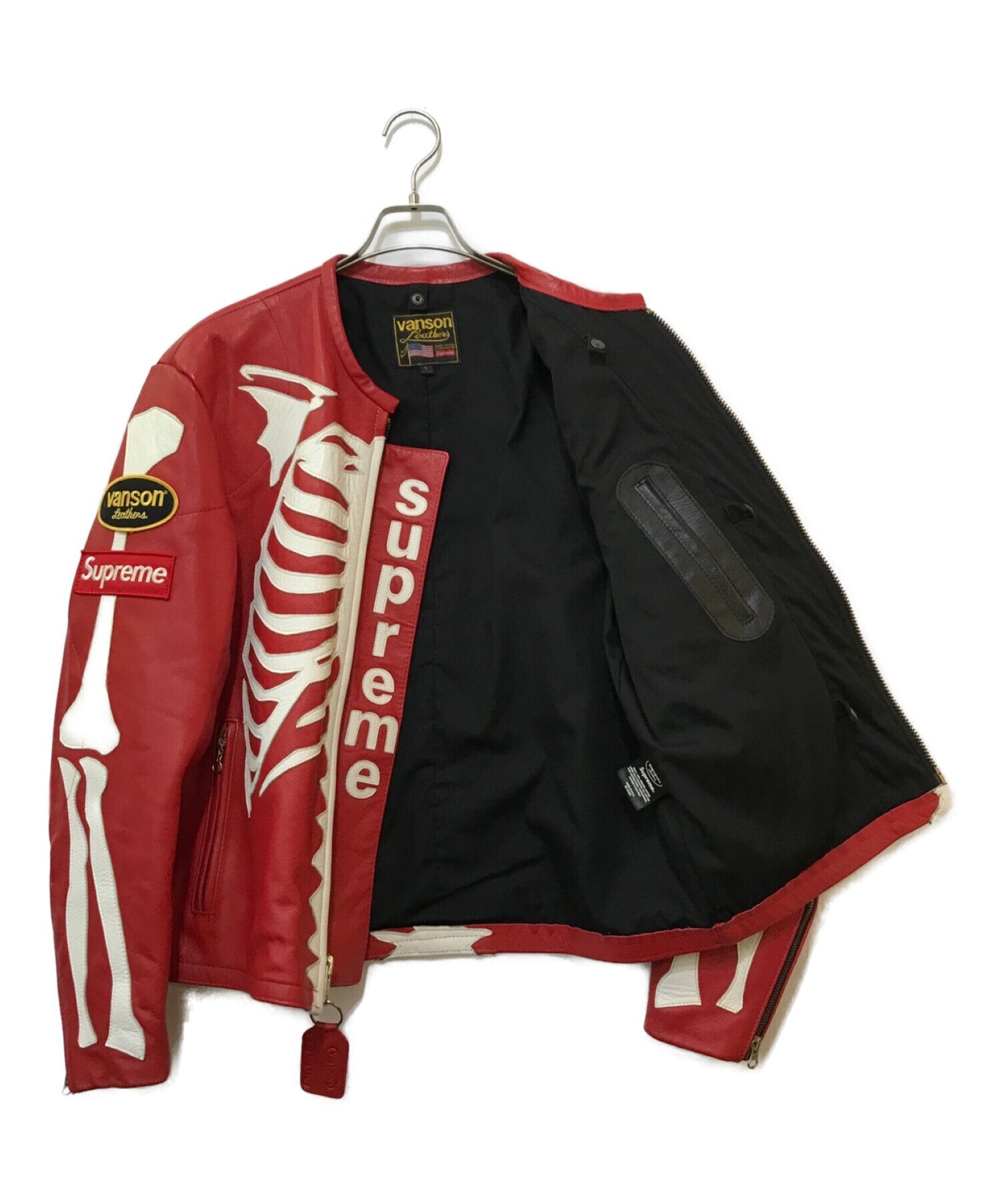 Supreme×Vanson Leather Bones Jacket