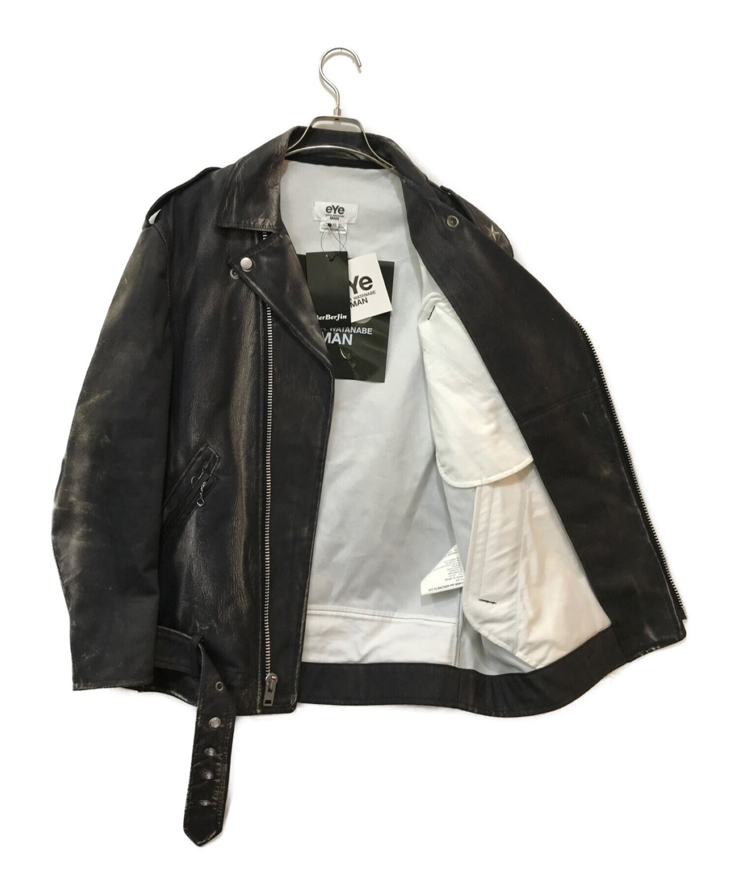 [Pre-owned] eYe COMME des GARCONS JUNYAWATANABE MAN Transfer Double Riders Jacket WI-J908