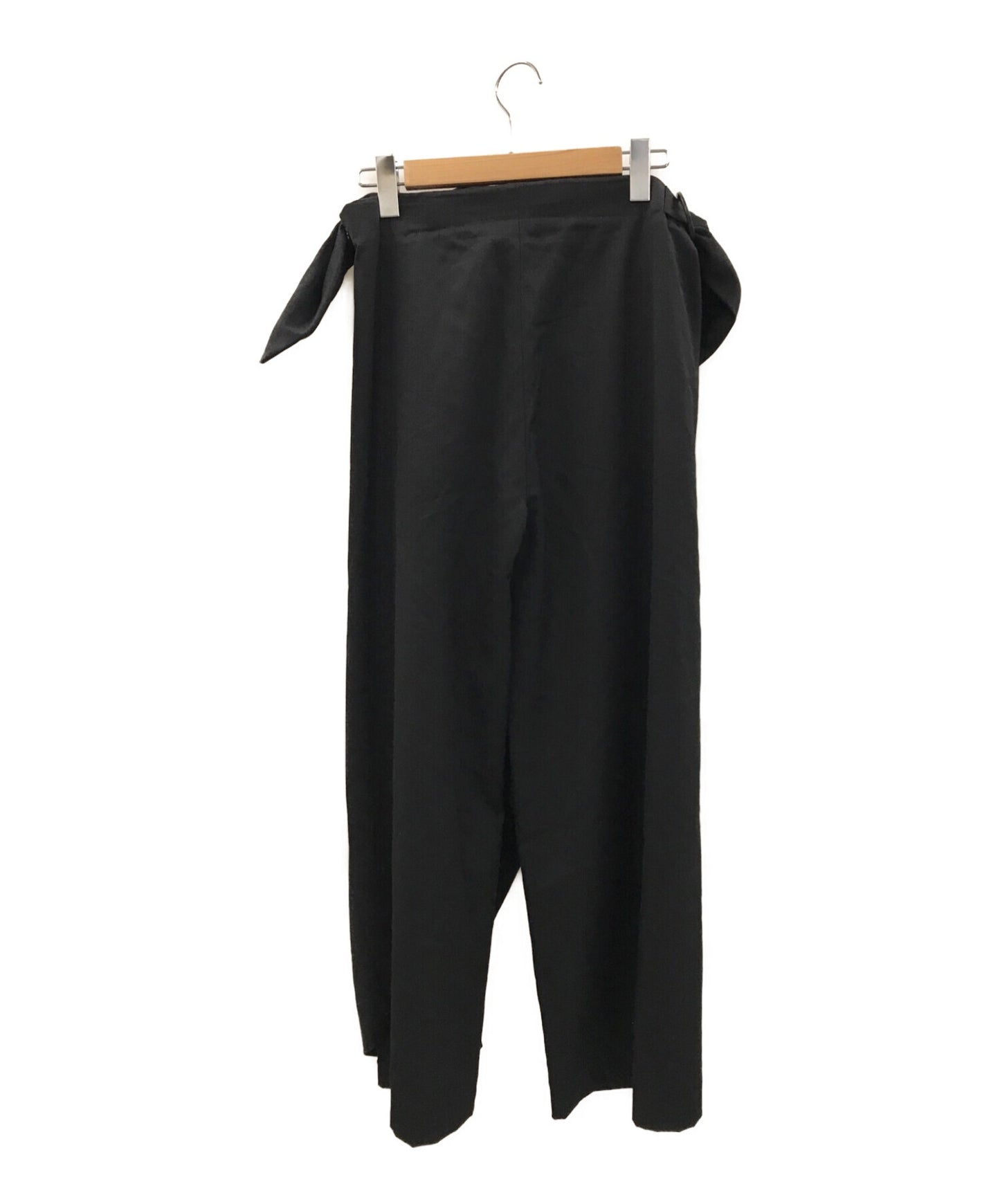 [Pre-owned] ISSEY MIYAKE Wool gaber front wrap pants IM71FF002