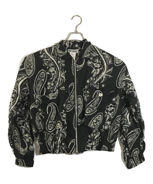 [Pre-owned] ISSEY MIYAKE Light Cropped Paisley Jacket IM61-FD702