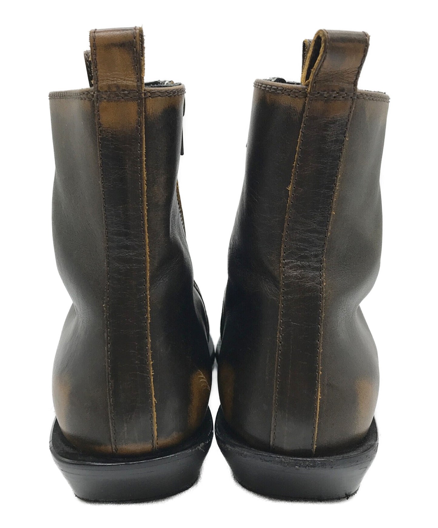 [Pre-owned] ANN DEMEULEMEESTER Square Toe Wedge Heel Boots