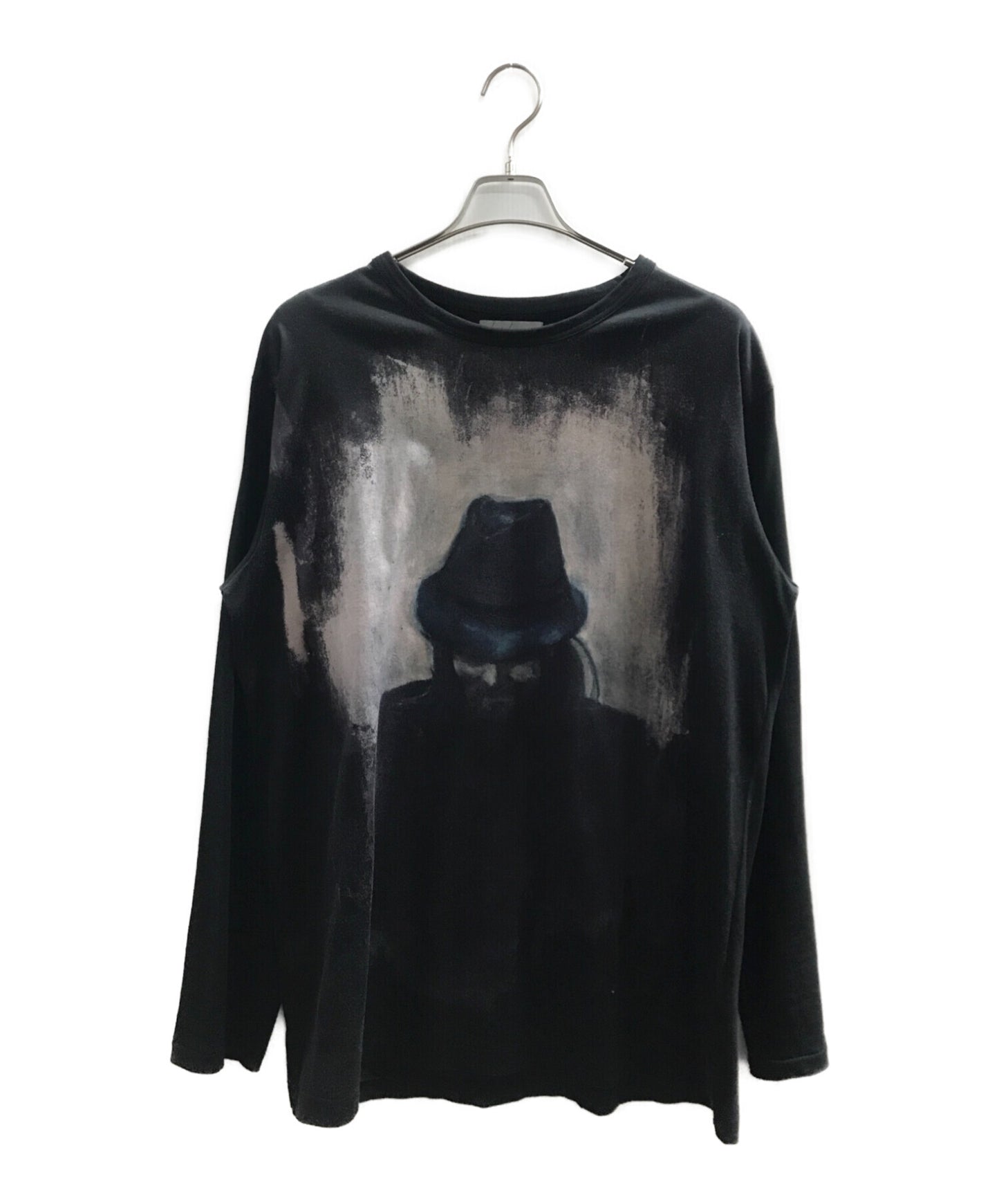 Yohji Yamamoto 22Aw 60/2 PS INKJET พิมพ์แขนยาว HE-T74-083