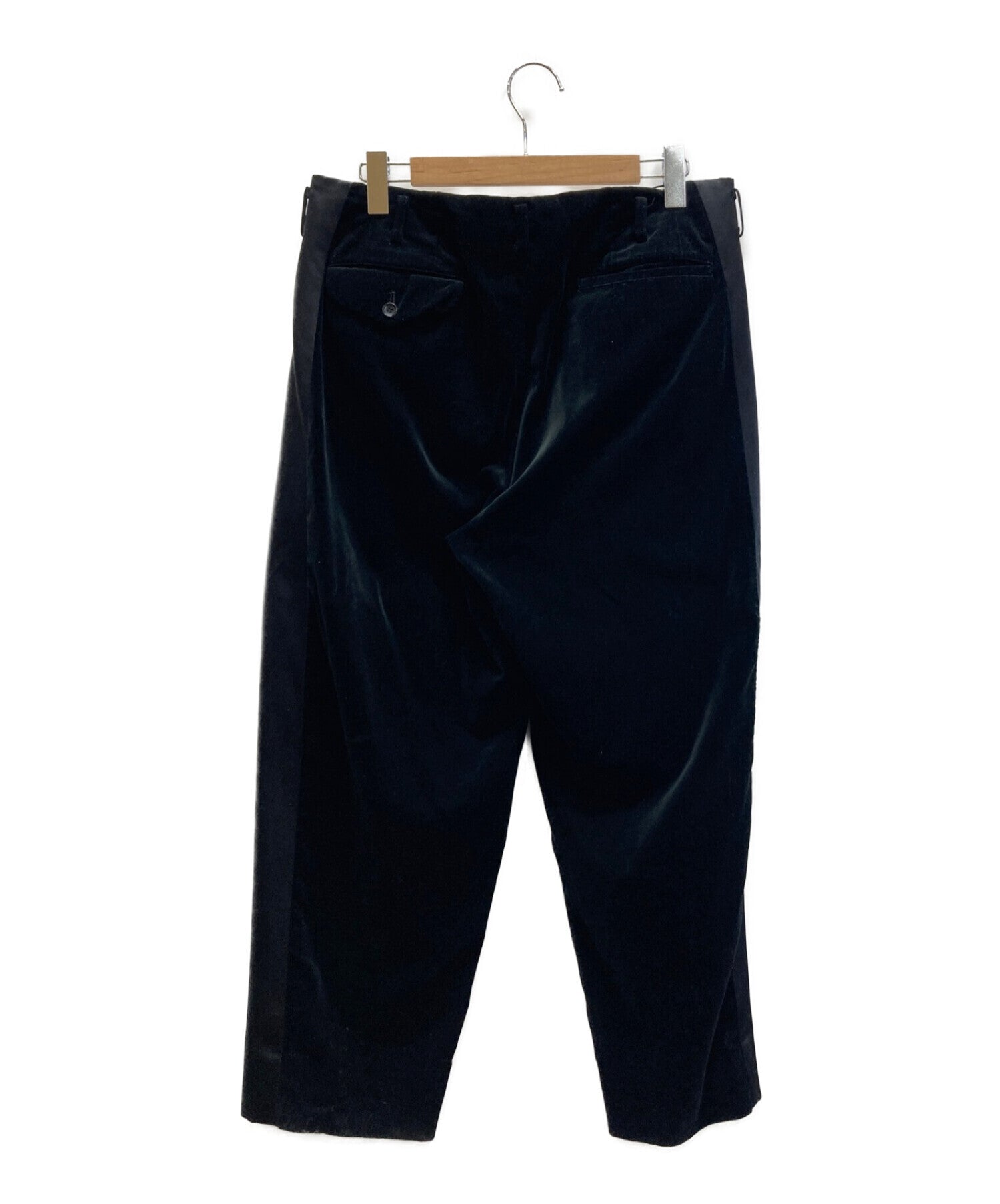 COMME des GARCONS HOMME PLUS Sideline 2-tuck velour pants PD-P009