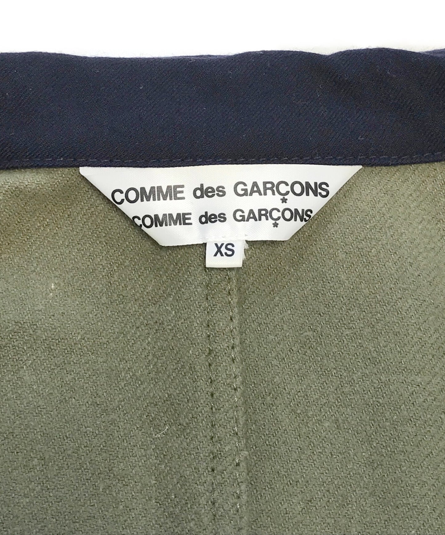 Comme des Garcons Comme des Garcons開關羊毛Gabardine量身定制的外套RF-J010