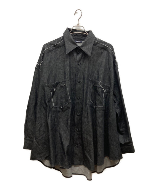 [Pre-owned] LIMI feu Cutting design denim shirt LR-B05-010