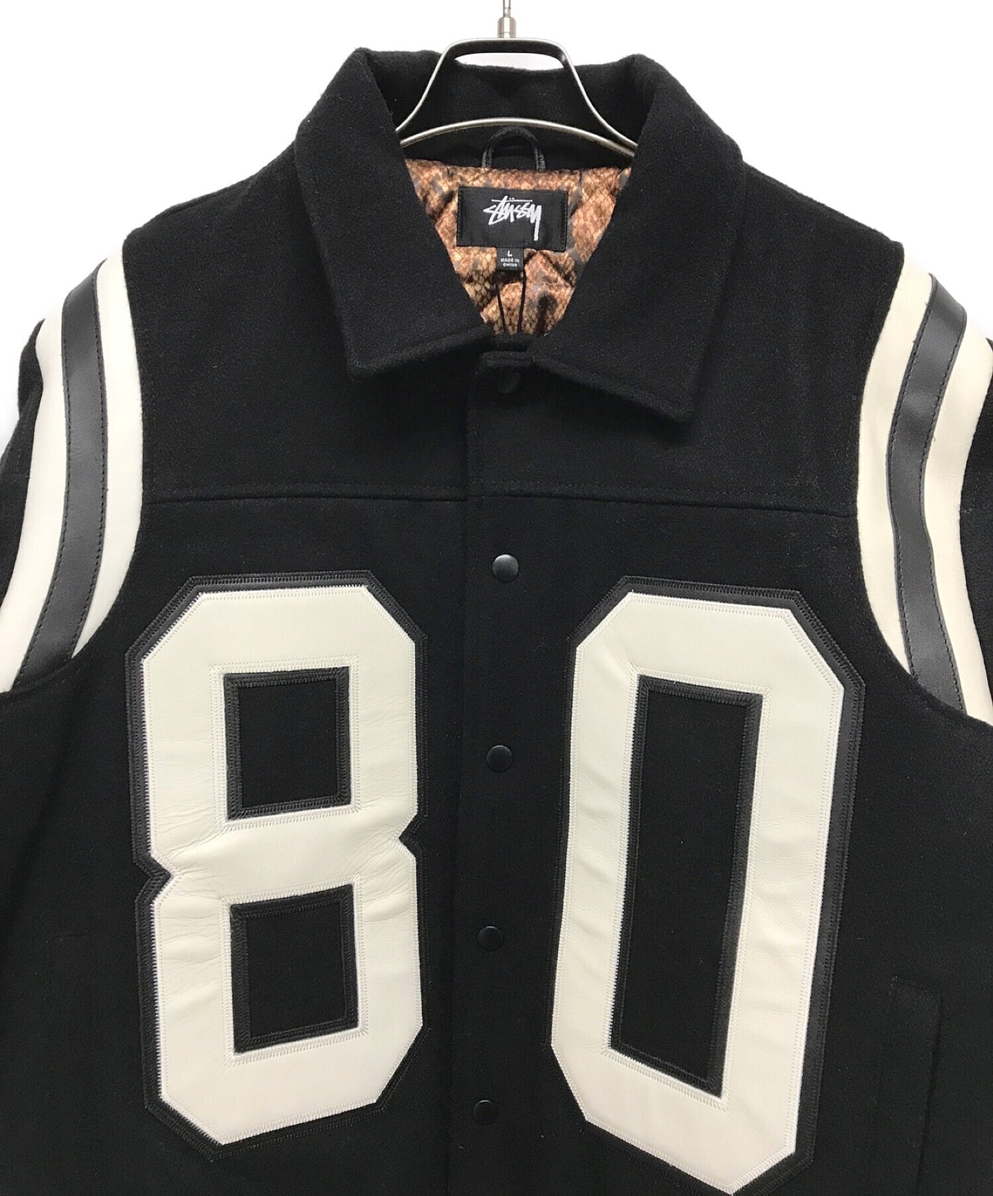 [Pre-owned] stussy 80 WOOL VARSITY JACKET