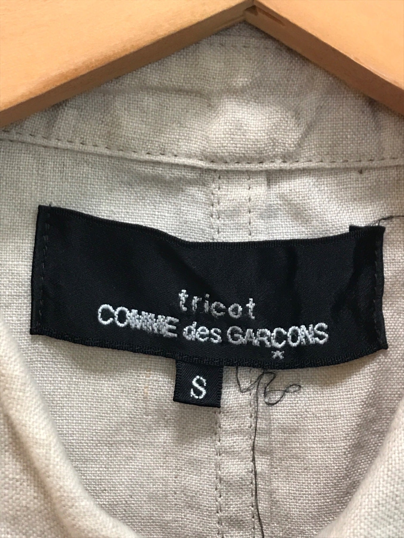 tricot COMME des GARCONS linen jacket