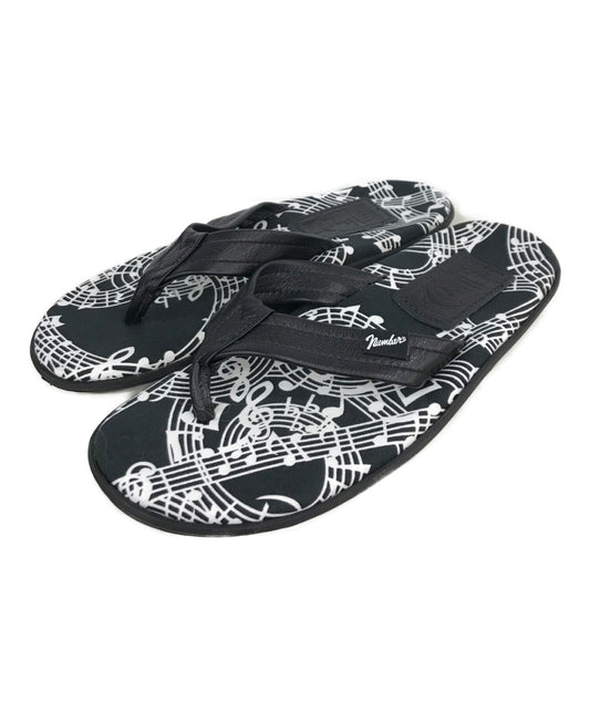 [Pre-owned] ISLAND SLIPPER×NUMBER (N)INE Collaboration slipper sandals musical note