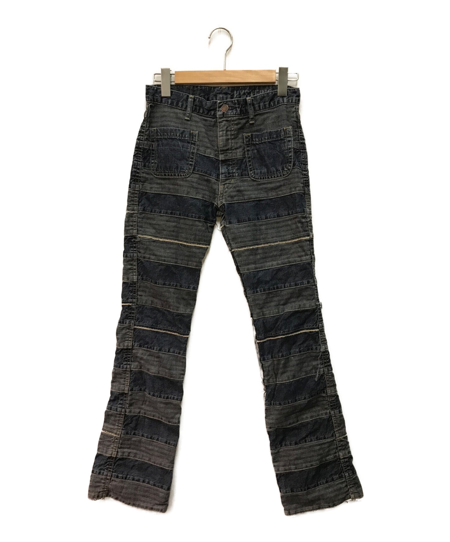 [Pre-owned] Hysteric Glamour Scratch denim pants Patching denim pants Patchwork flared denim