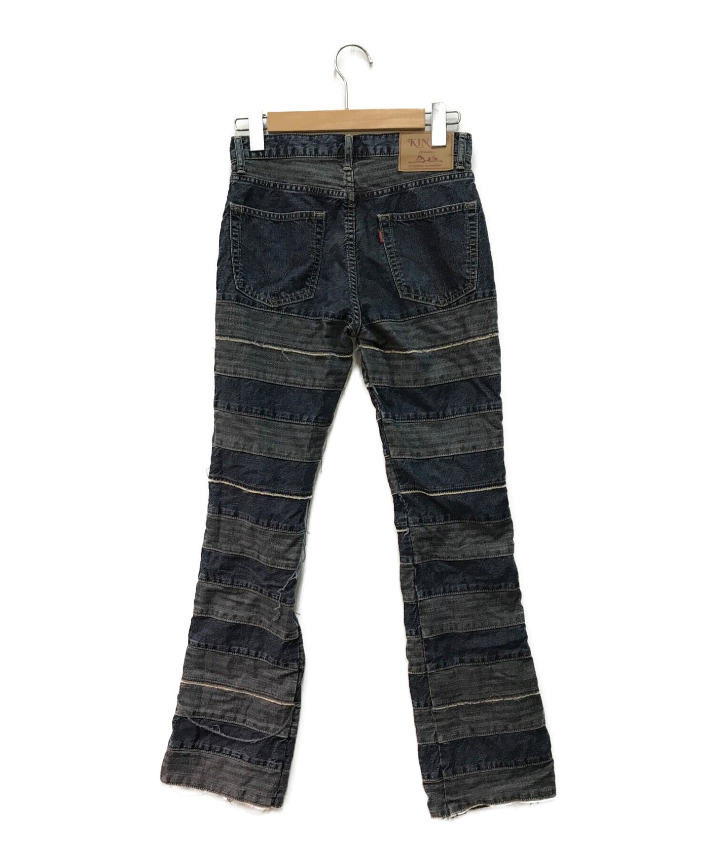 [Pre-owned] Hysteric Glamour Scratch denim pants Patching denim pants Patchwork flared denim