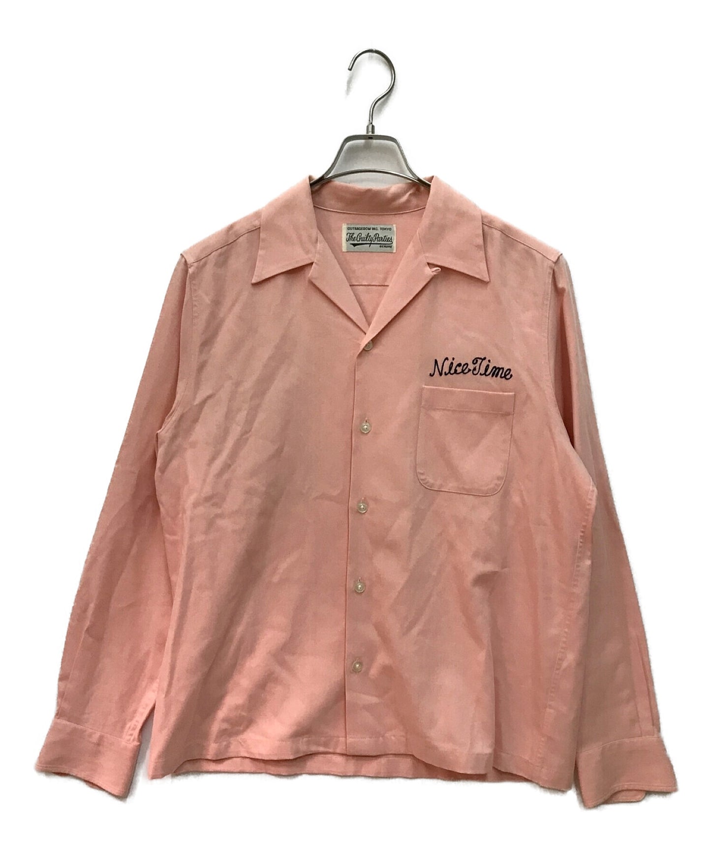Wacko Maria 50의 셔츠 L/S Long Sleeve Shirt 오픈 칼라 셔츠 볼링 셔츠