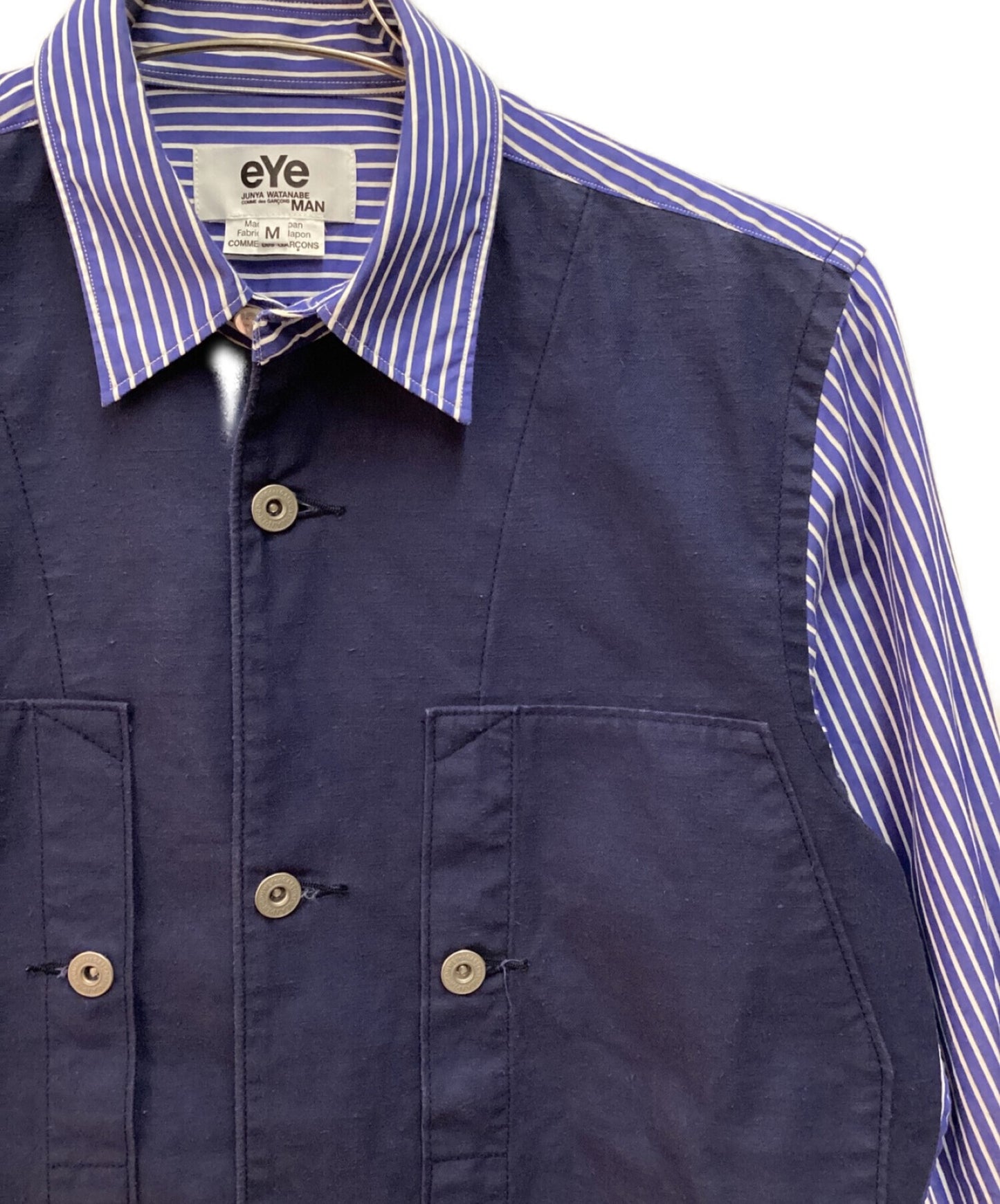 [Pre-owned] eYe COMME des GARCONS JUNYAWATANABE MAN Switched Stripe Shirt WG-B902