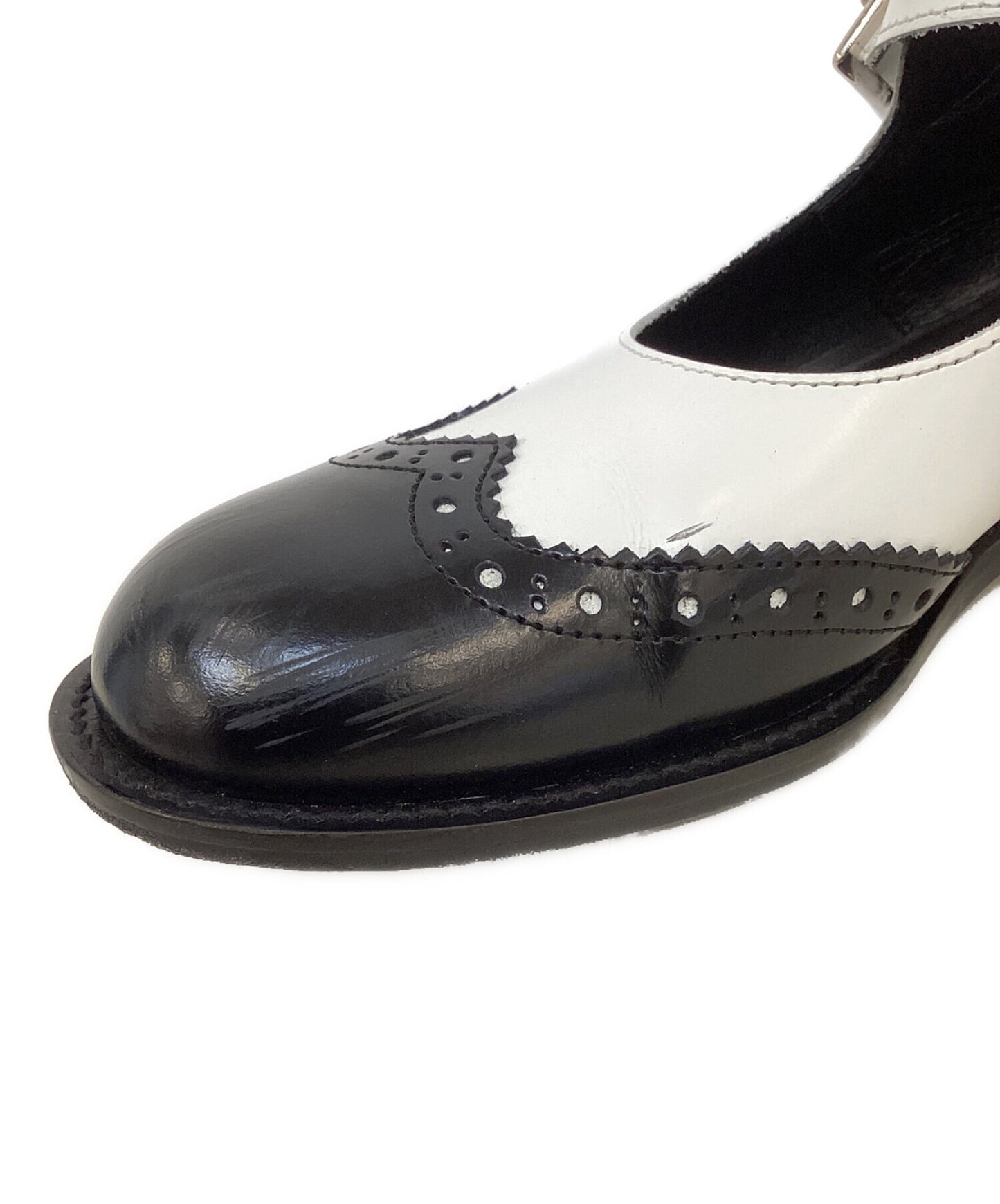 [Pre-owned] COMME des GARCONS COMME des GARCONS Strap Leather Shoes - Mary Jane RJ-K102-001-1-2