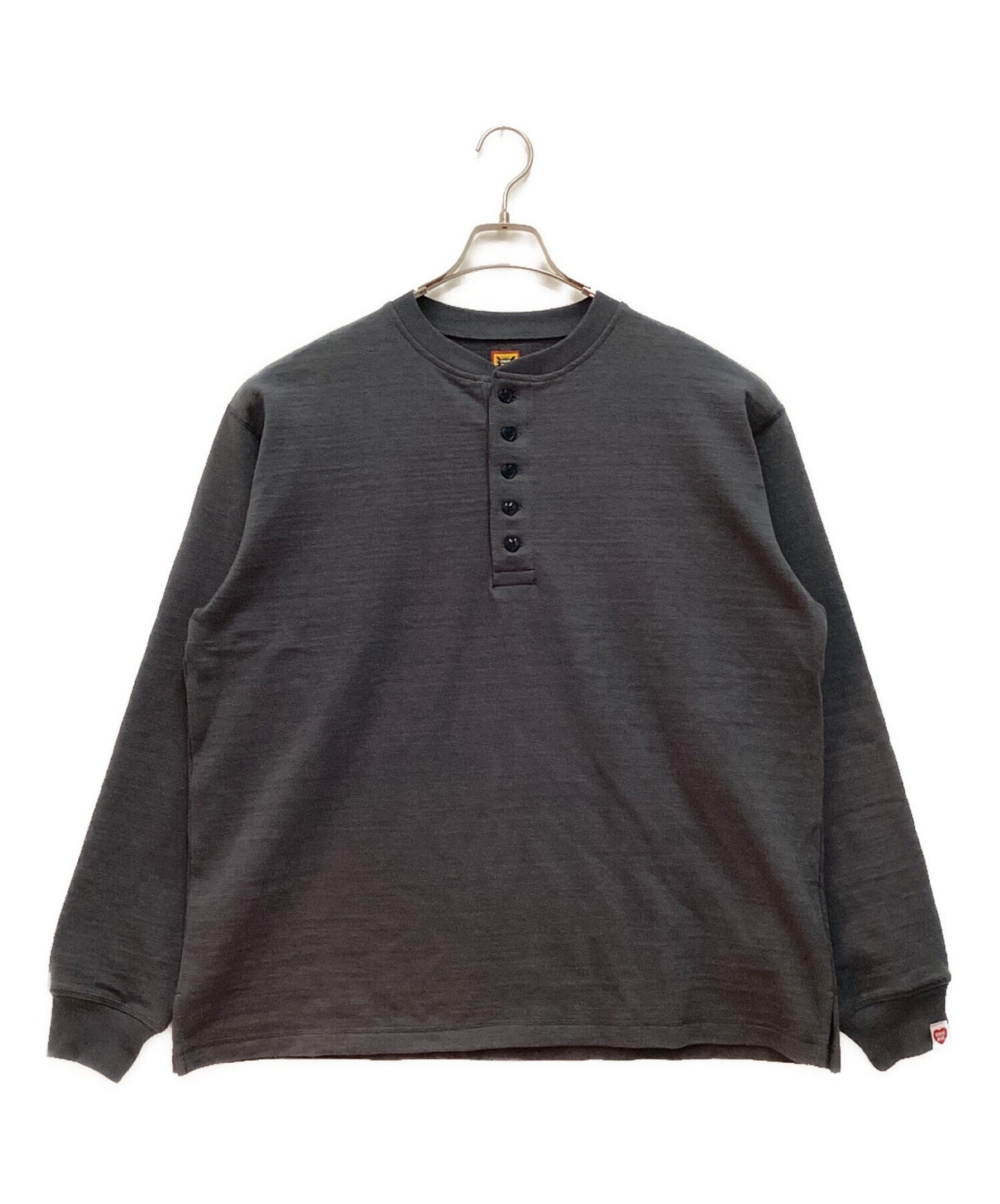 [Pre-owned] HUMAN MADE OVERSIZED HENLEY NECK L/S T-SHIRT / Oversized H