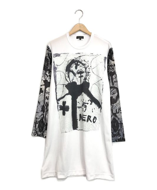 Comme des Garcons Homme Plus x Jonathan Meese Jersey Print Long Cut and Sewn PD-T034