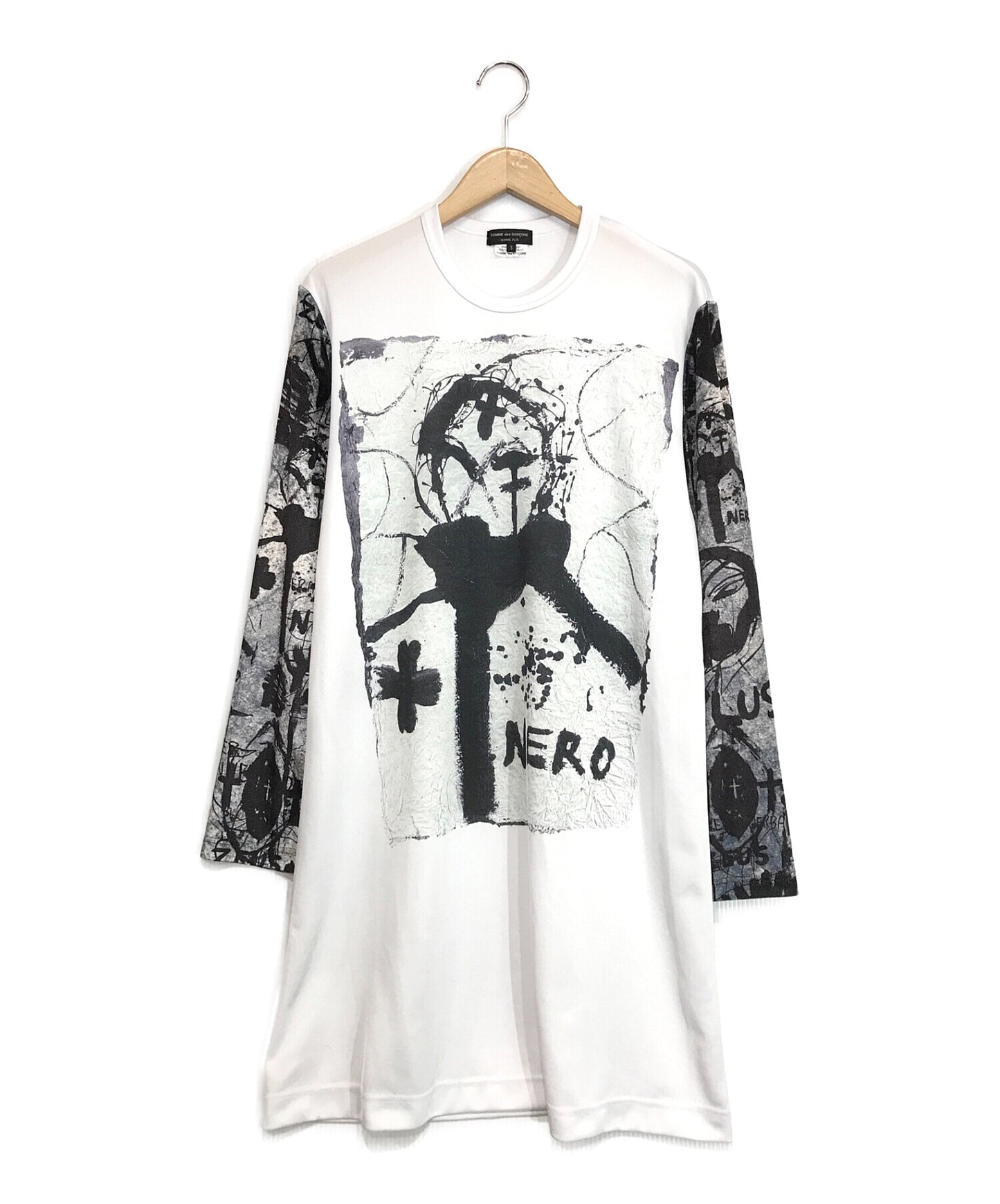 COMME des GARCONS HOMME PLUS x Jonathan Meese Jersey print long