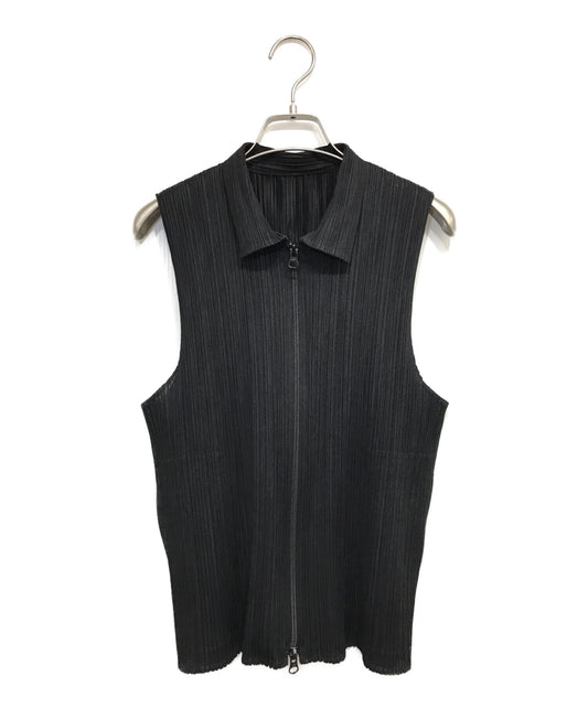 [Pre-owned] PLEATS PLEASE Pleated Zip Vest PP04-JE384