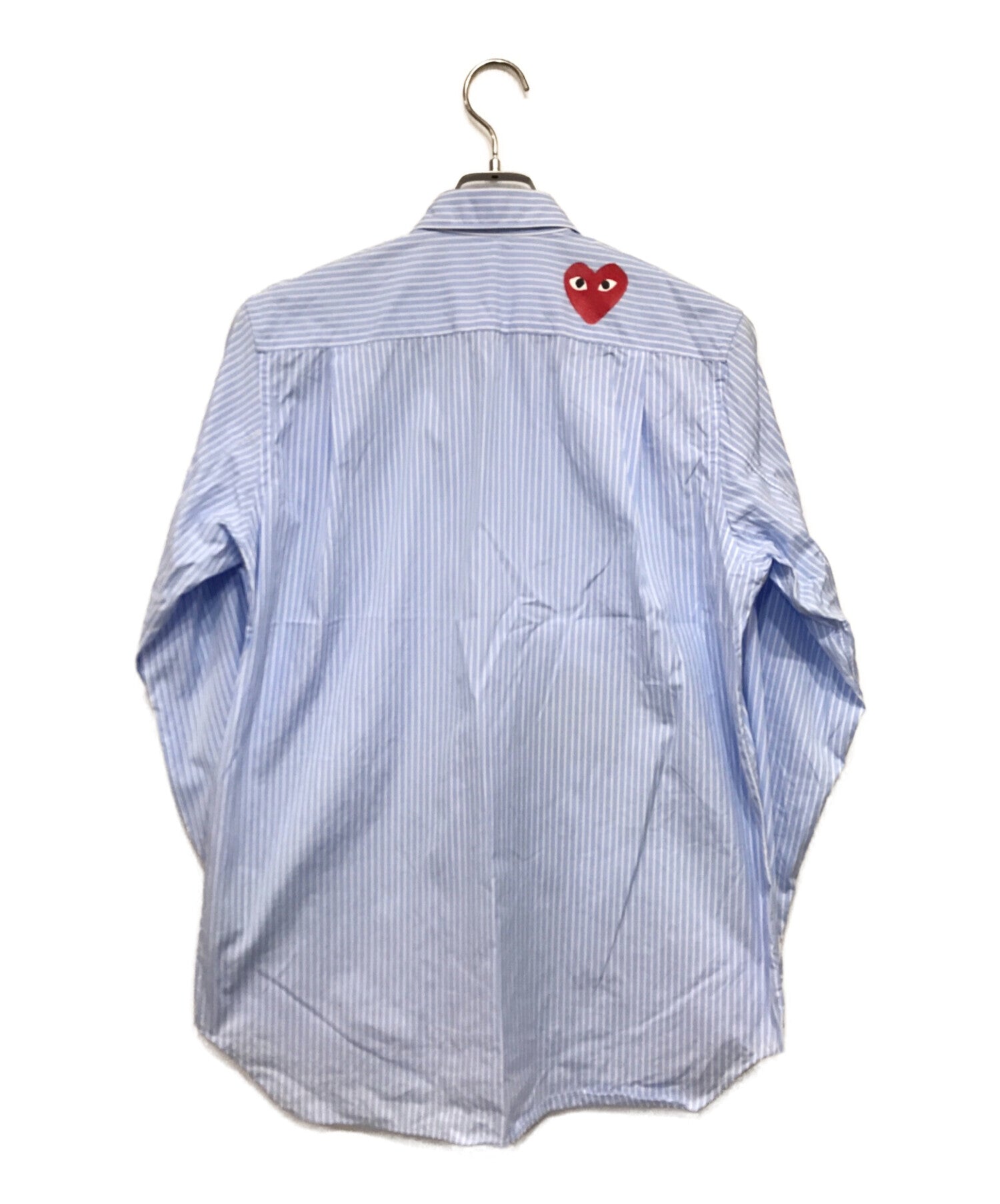 PLAY COMME des GARCONS x THE NORTH FACE Heart Patch Stripe Shirt AE-B202