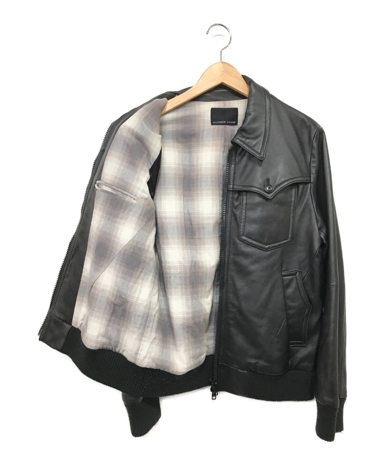 NUMBER (N)INE Sheepskin Western Switched Leather Jacket