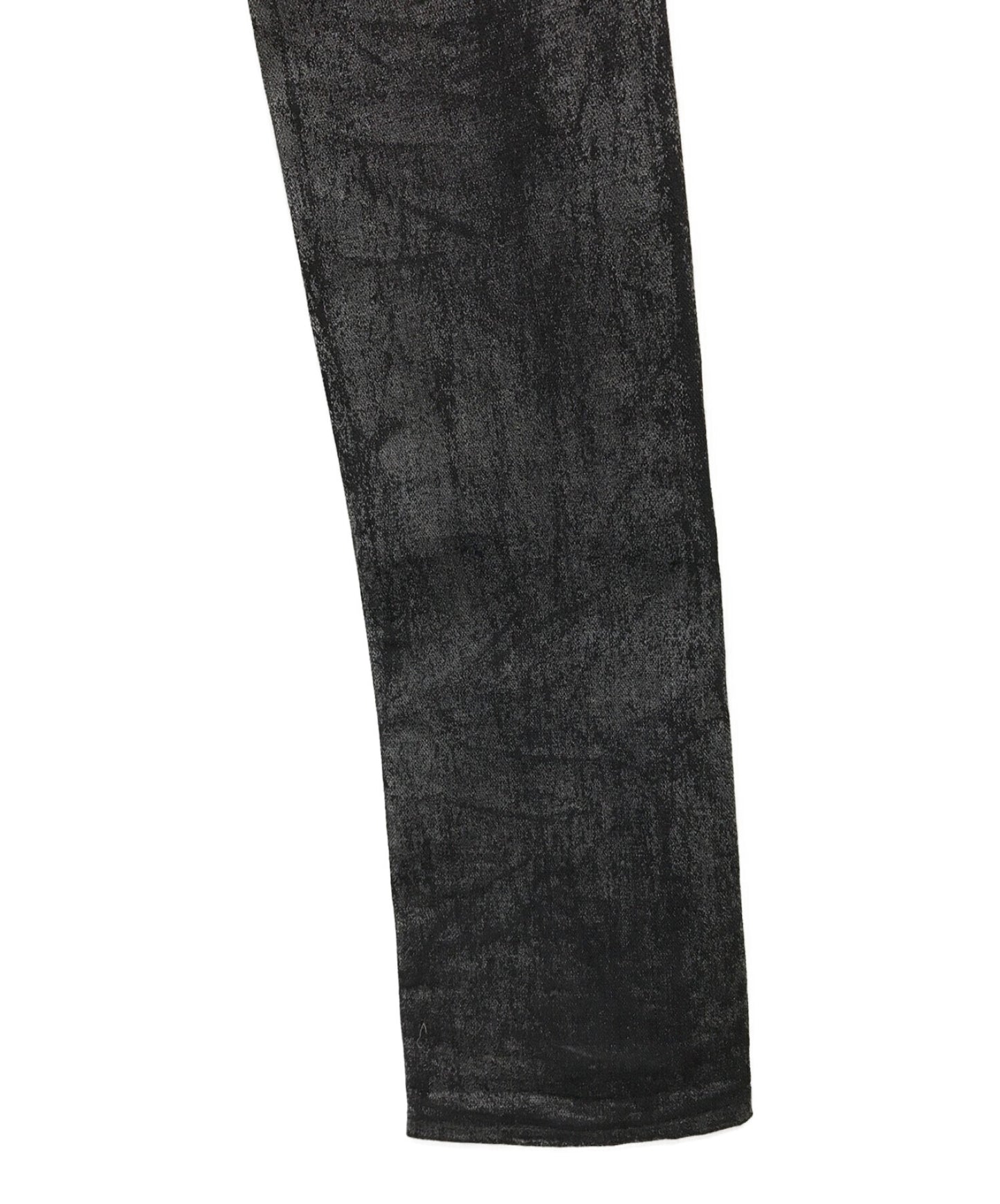 Dior Homme โดย Hedi Slimane Coated Skinny Denim Pants 7E311091025