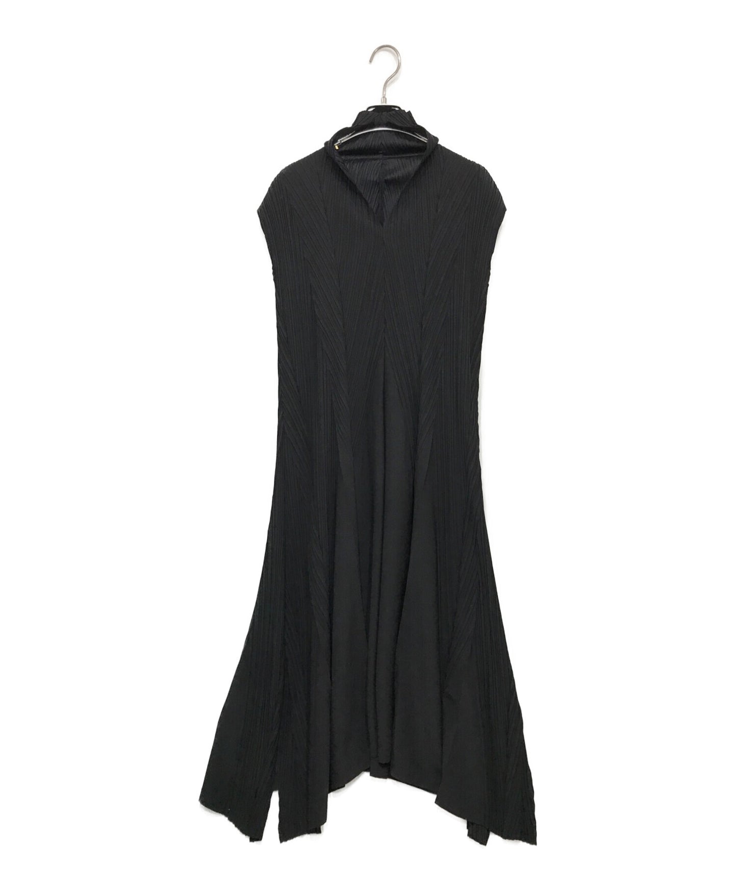 [Pre-owned] ISSEY MIYAKE FETE Pleated Skipper Long Dress IF92FH206