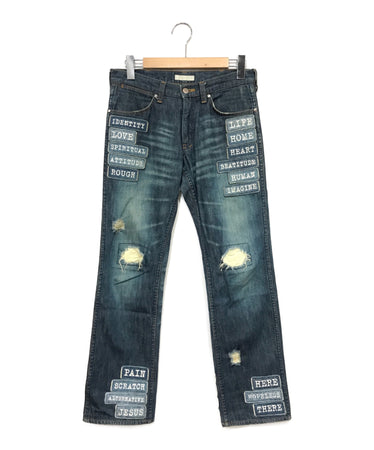 [Pre-owned] NUMBER (N)INE patch denim pants