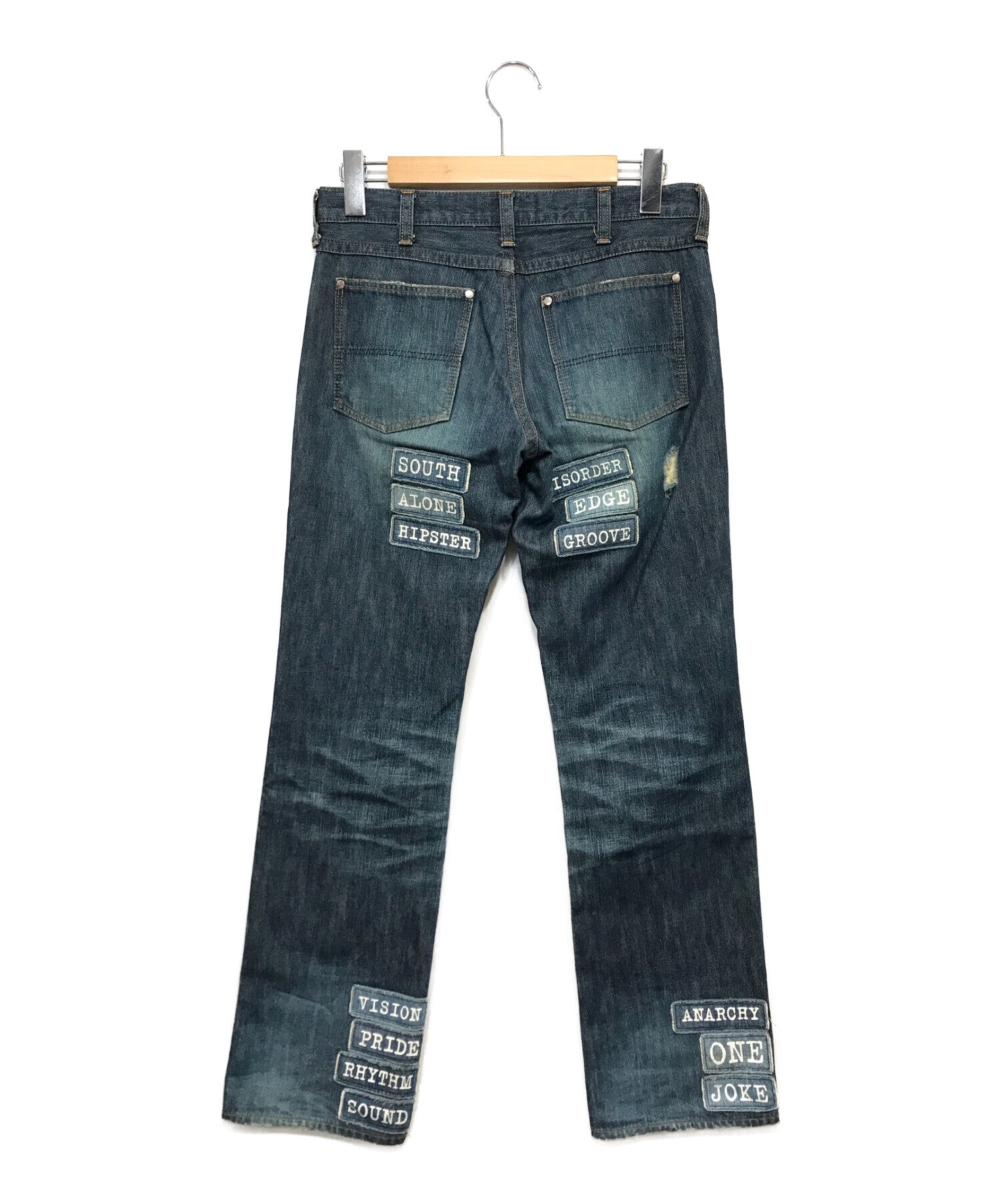 NUMBER (N)INE patch denim pants