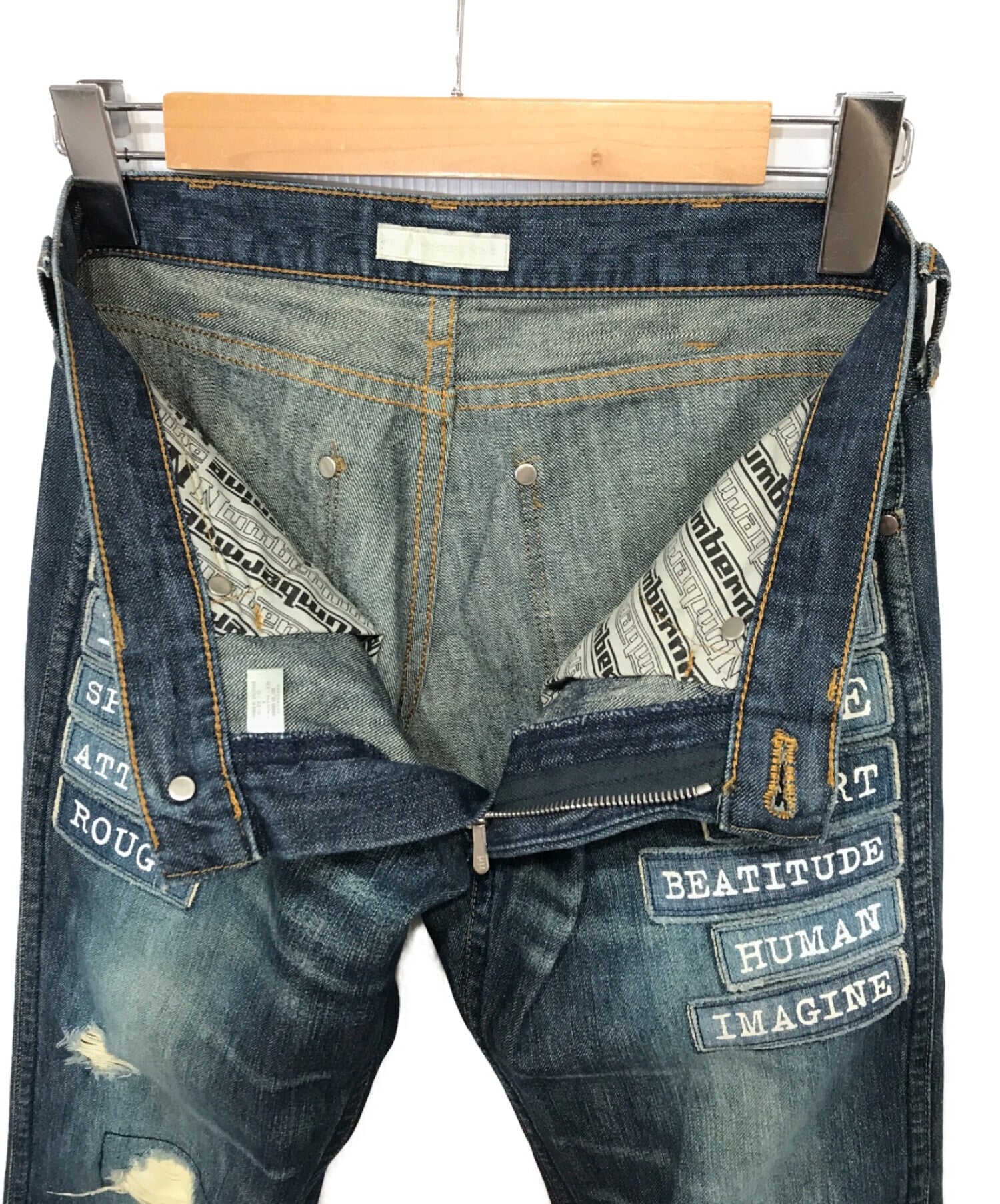 パンツ Archive Number(n)ine denim pants Pre-owned] NUMBER (N)INE patch denim pants – Archive Factory