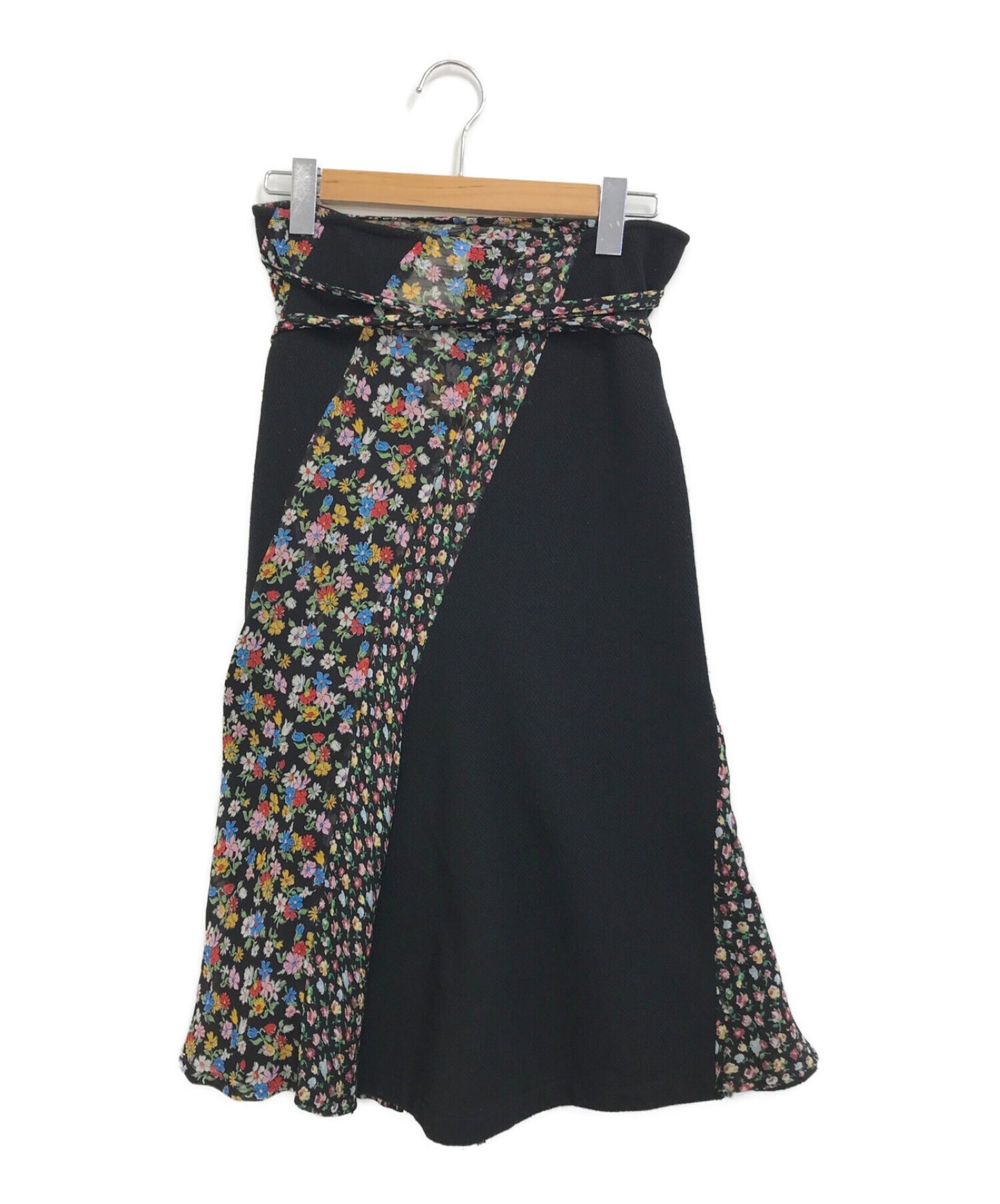 [Pre-owned] tricot COMME des GARCONS floral-patterned skirt TP-S044