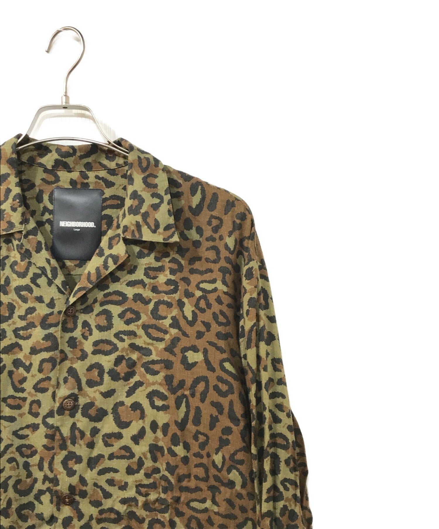 NEIGHBORHOOD ALOHA.LEOPARD/RL-SHIRT.LS 201TSNH-SHM05