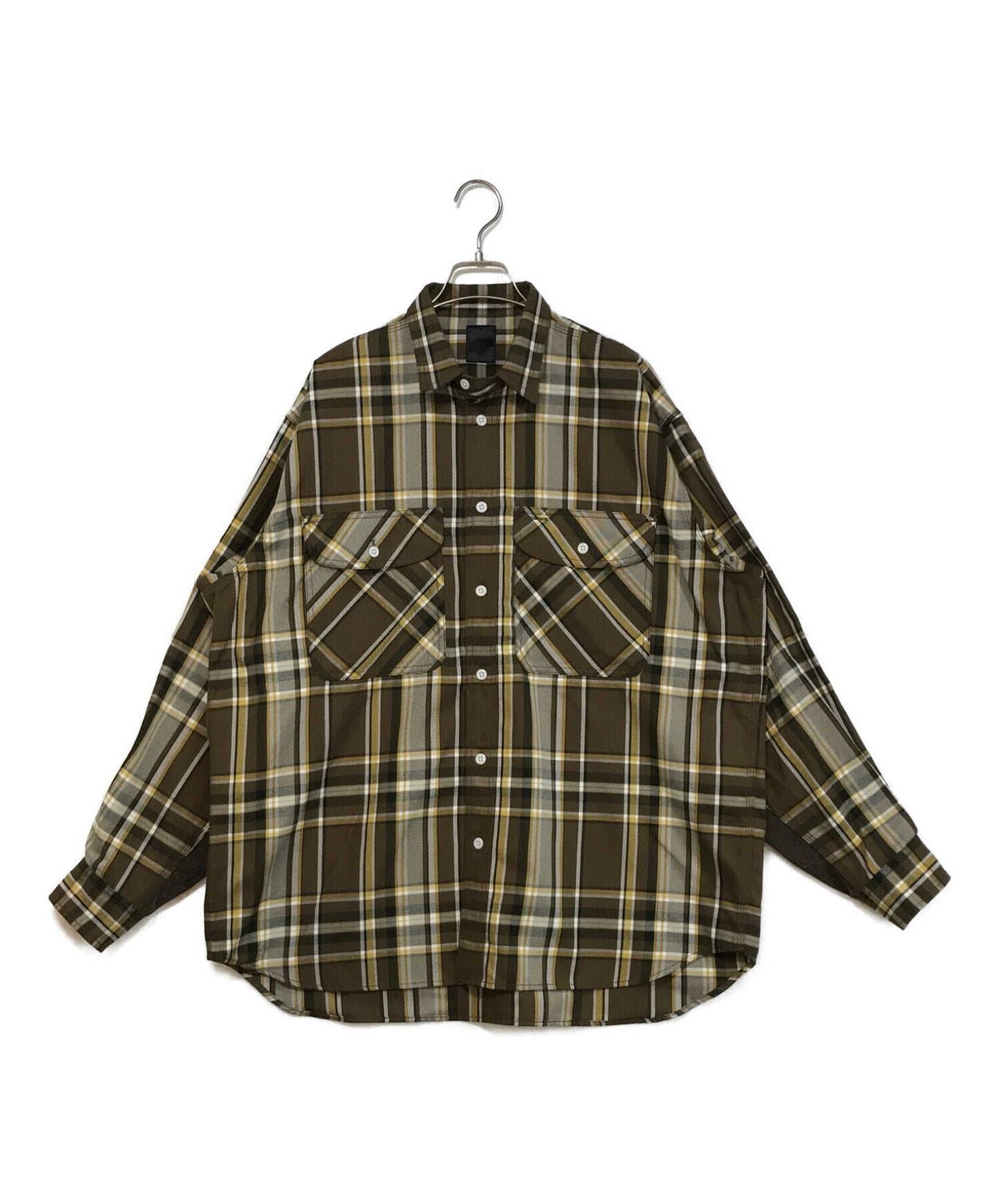 [Pre-owned] DAIWA PIER39 Tech Elbow Patchwork Shirt Flannel Plays