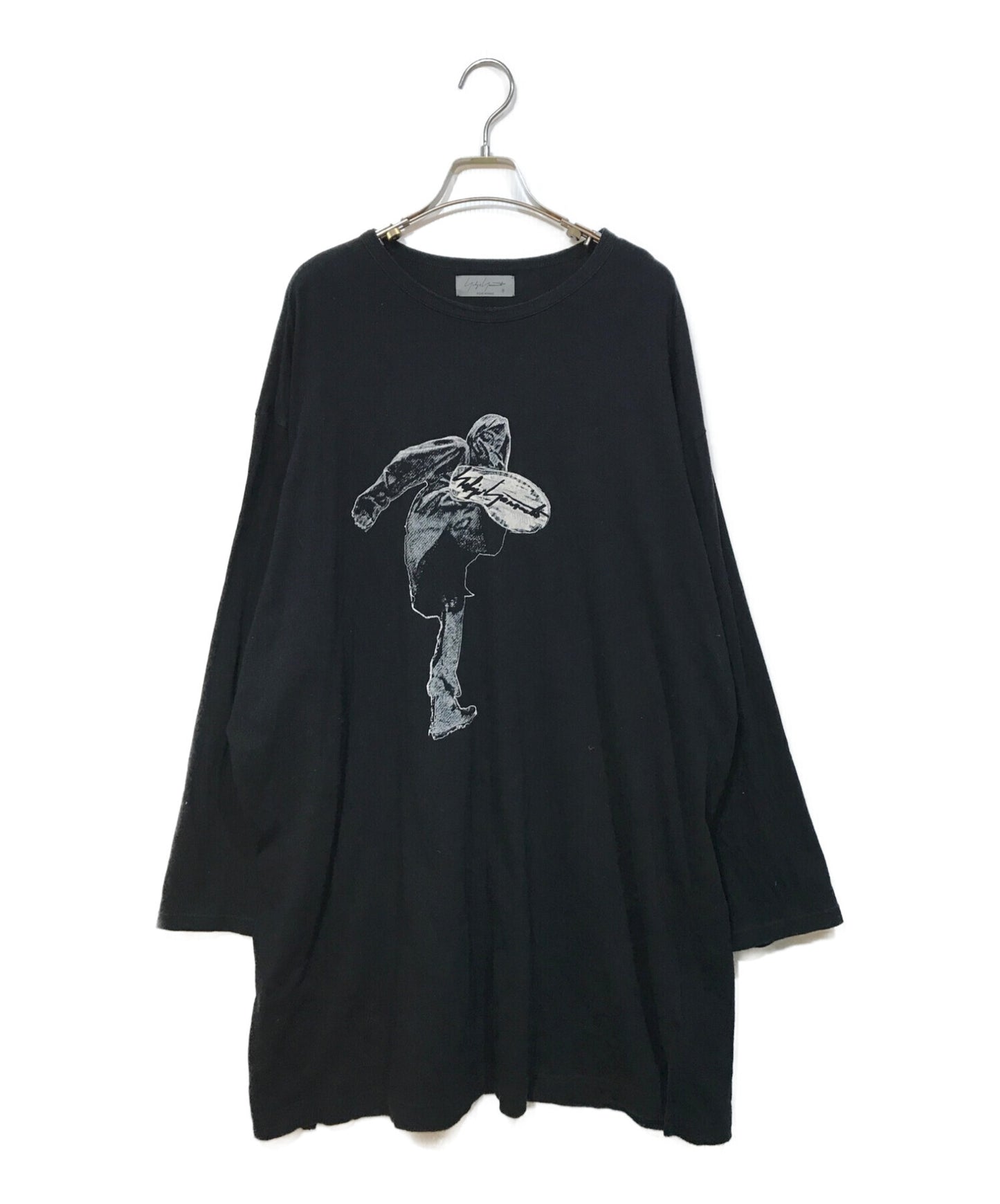 [Pre-owned] Yohji Yamamoto pour homme Cotton jersey BIG long sleeve karate print HX-T95-077