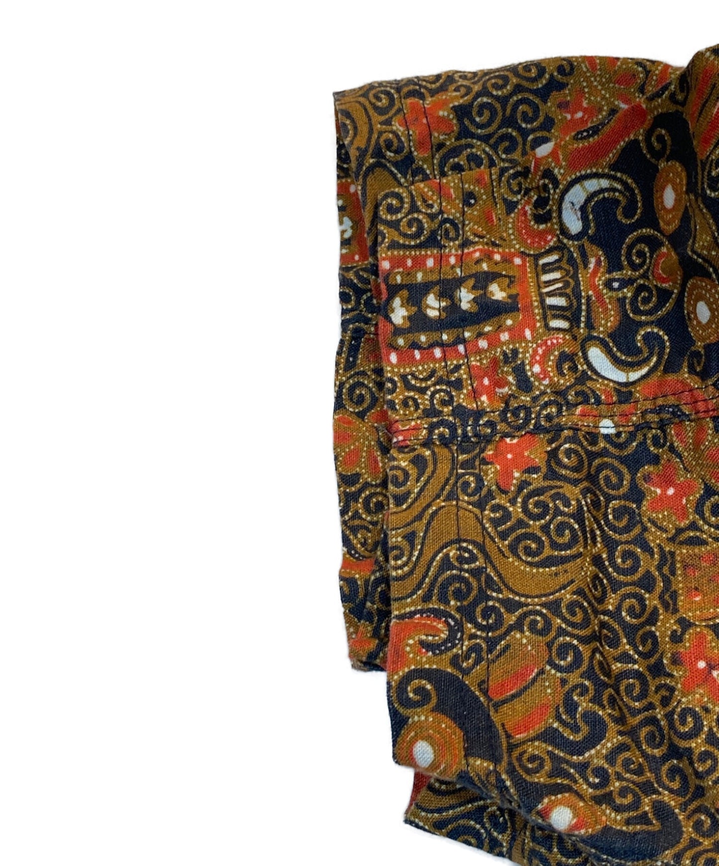 COMME des GARCONS JUNYA WATANABE MAN Linen Paisley Pattern Short-Sleeved Shirt WI-B025