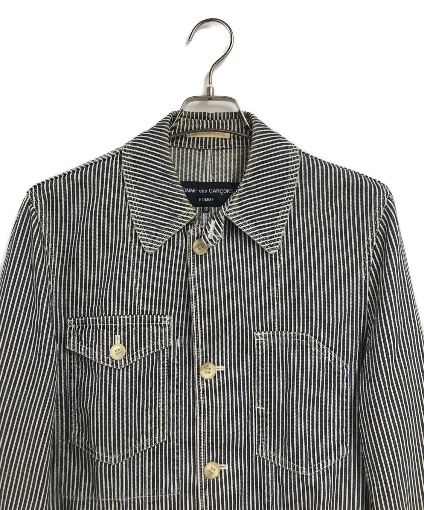 COMME des GARCONS HOMME striped coverall HA-J035 AD2007