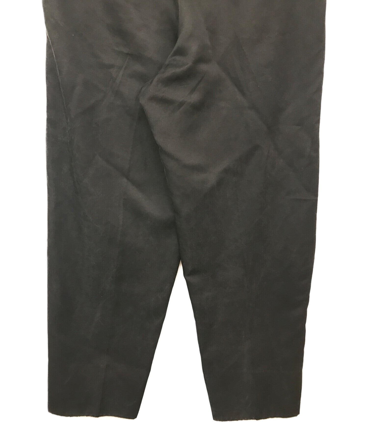 Pre-owned] YOHJI YAMAMOTO COSTUME D`HOMME Silk satin tuck pants