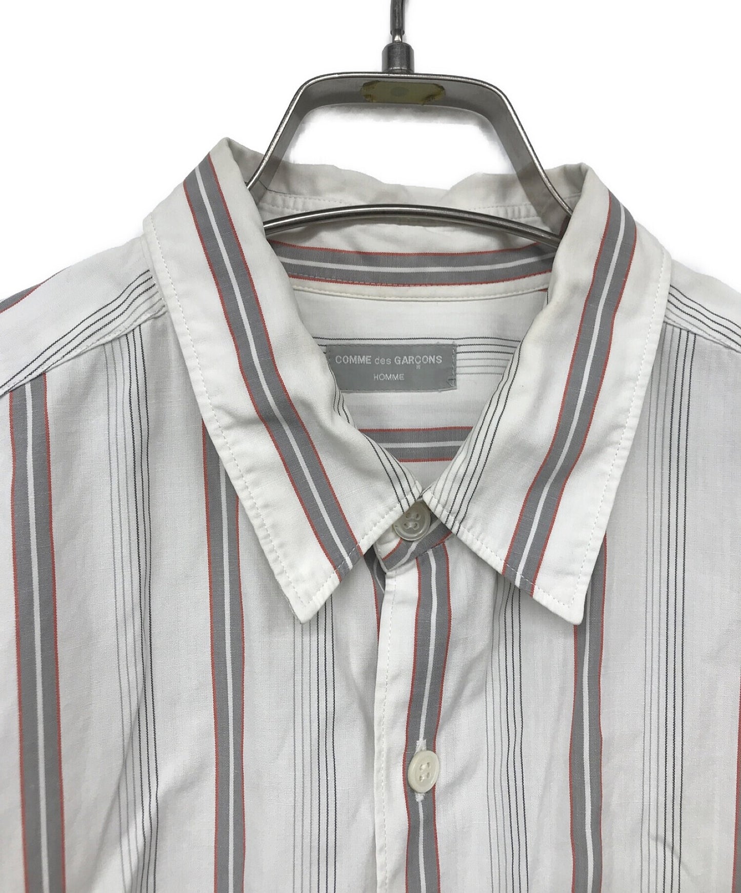 Comme des Garcons Homme 90 년대 줄무늬 셔츠