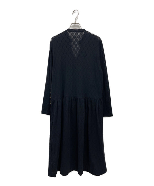 [Pre-owned] COMME des GARCONS  81SS "Black Shock" Lace Button Dress with Bell Button