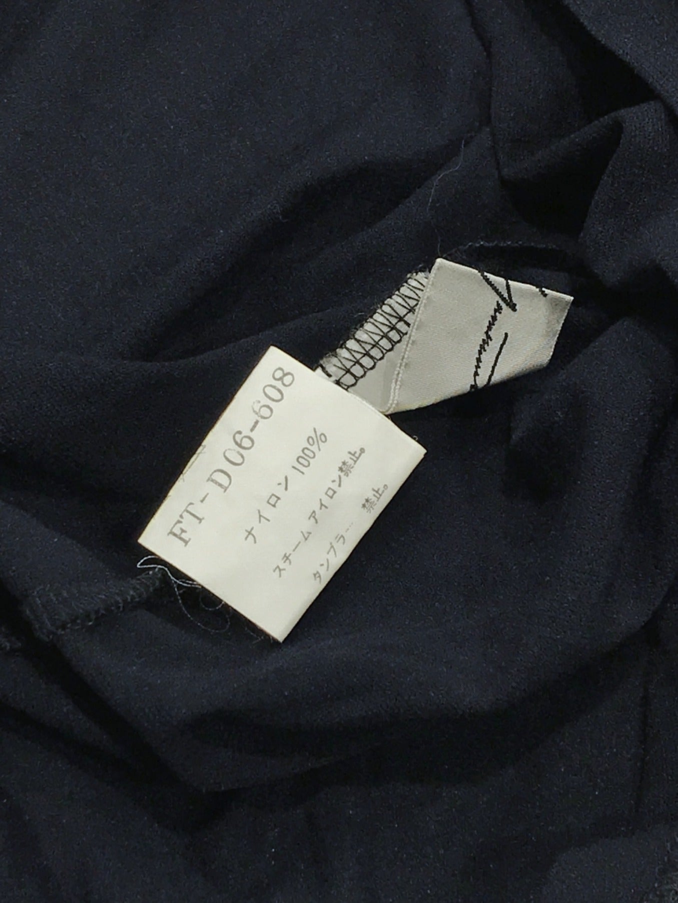 YOHJI YAMAMOTO 90's Nylon Sleeveless Dress FT-D06-608