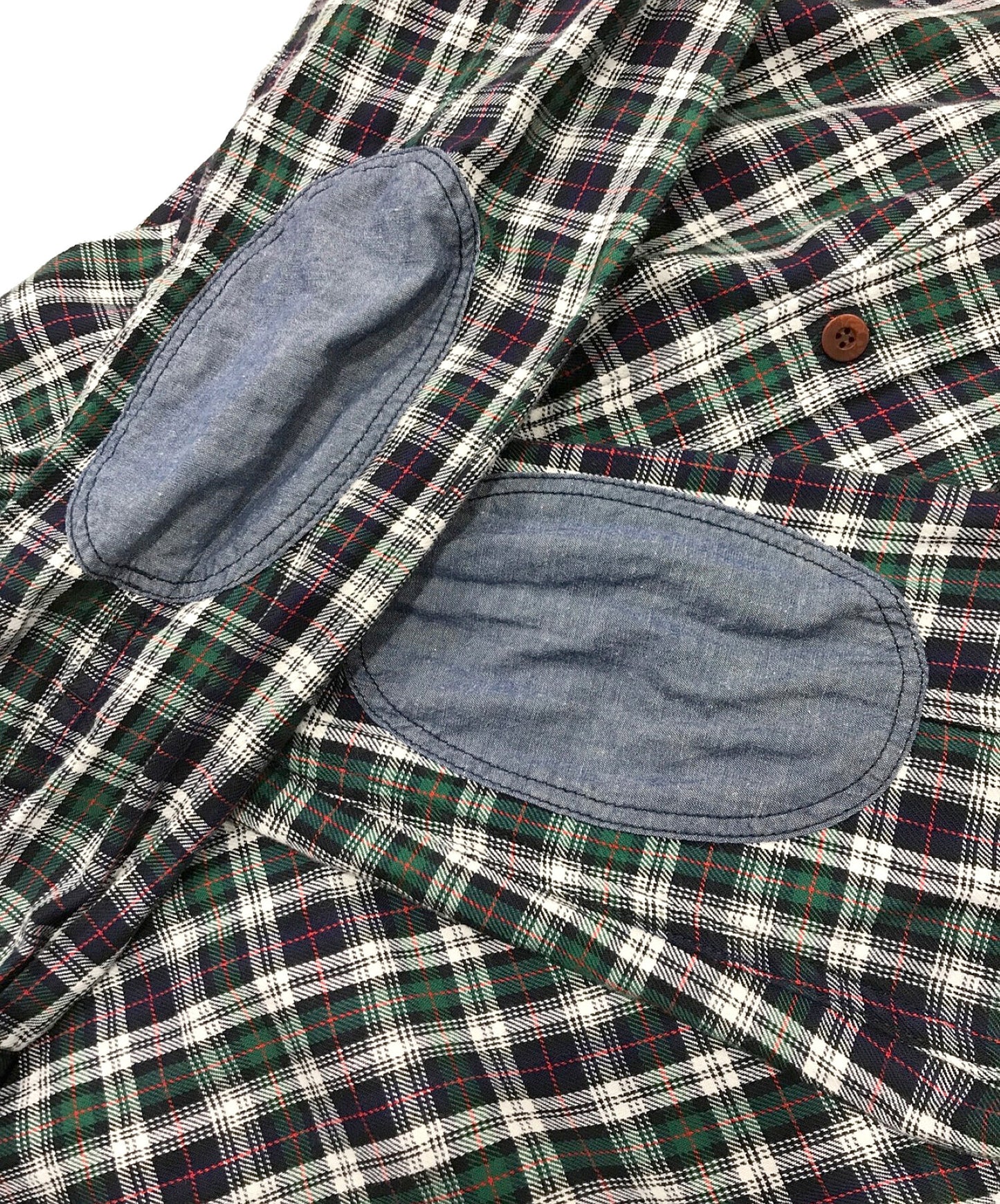 Comme des Garcons Junya Watanabe Man Yarn-Dyed Twill Check Herringbone 셔츠 WN-B026