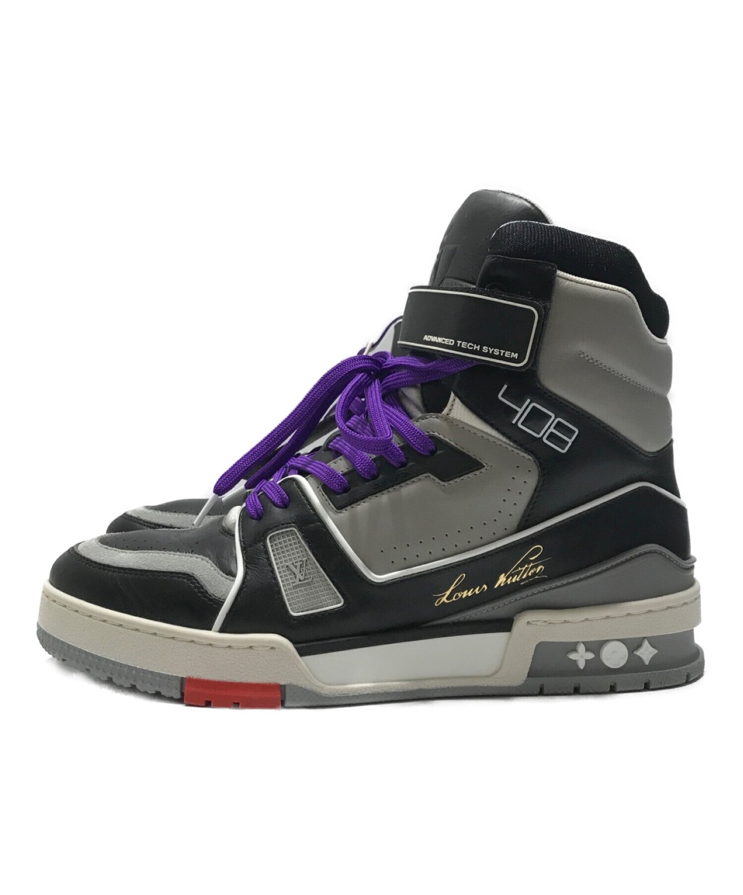 Louis Vuitton Trainer Sneaker Boot 'Purple