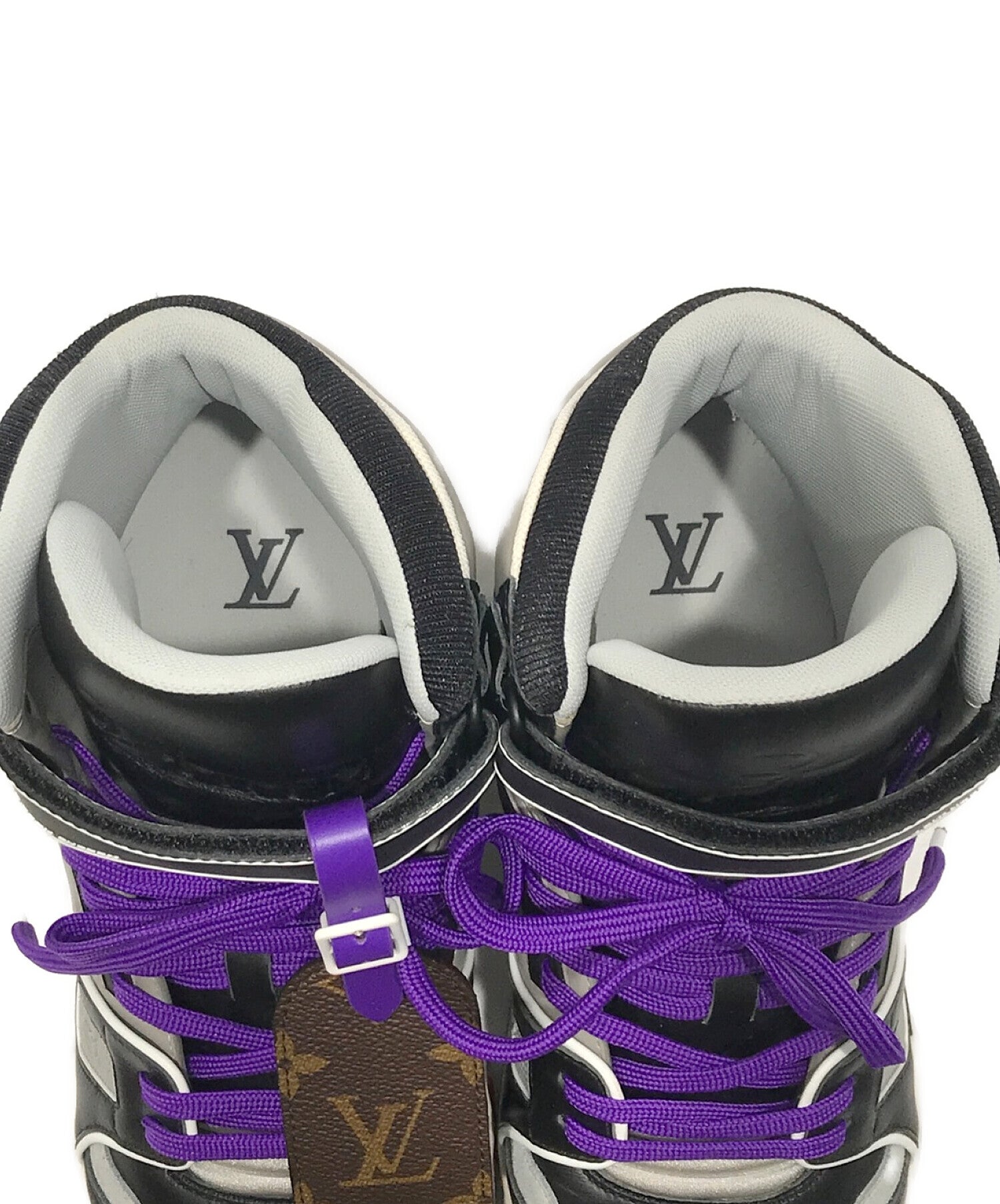 Louis Vuitton Trainer Boot Purple Men's Sneakers Shoes