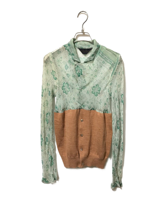 [Pre-owned] COMME des GARCONS sheer-switched cardigan GJ-04021S