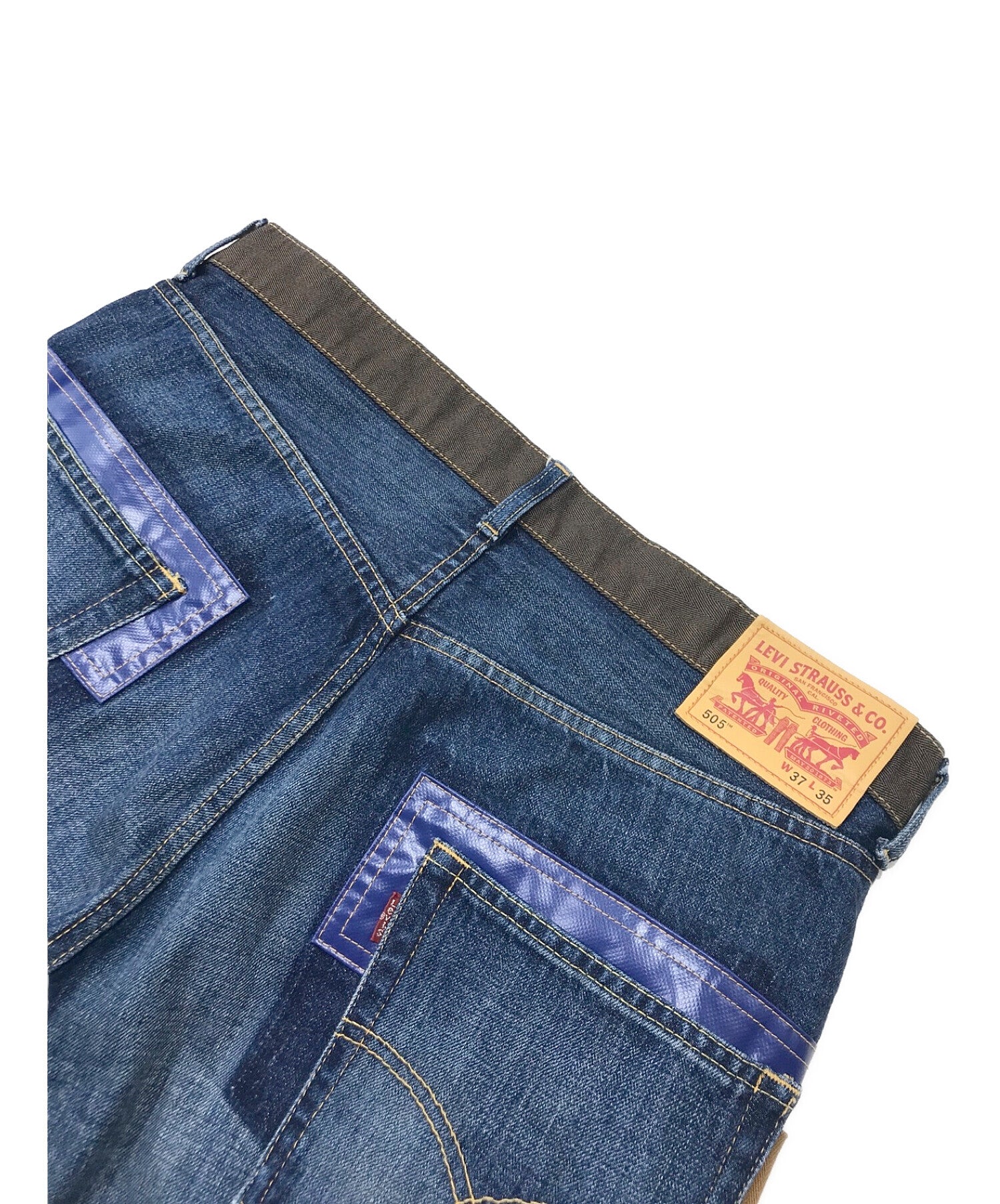 [Pre-owned] COMME des GARCONS JUNYA WATANABE MAN Deconstructed and  reconstructed patchwork remake denim pants WA-P202