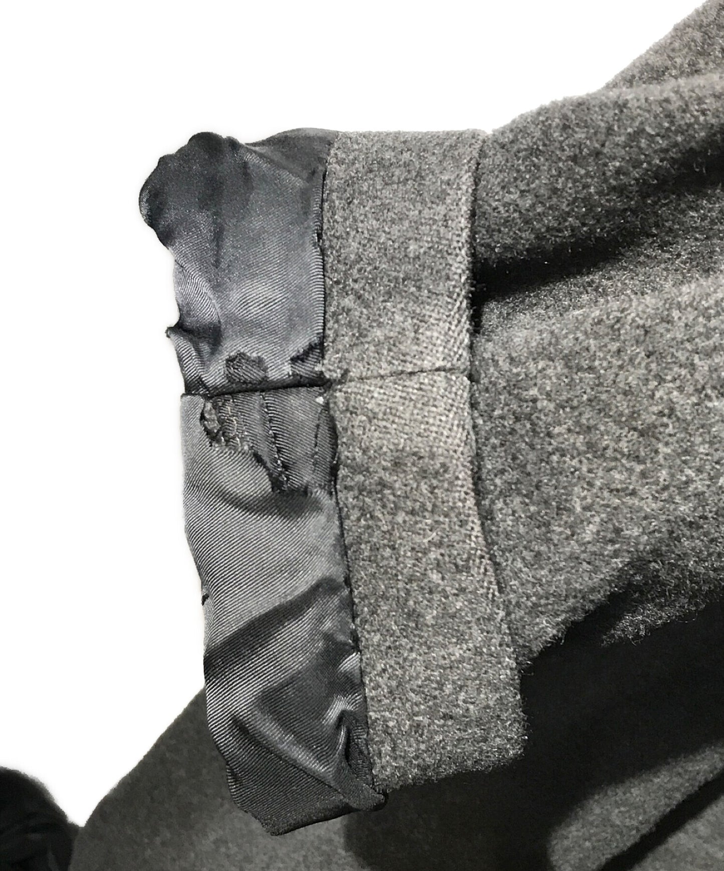 [Pre-owned] COMME des GARCONS HOMME Shrunken Wool Stencil Collar Coat