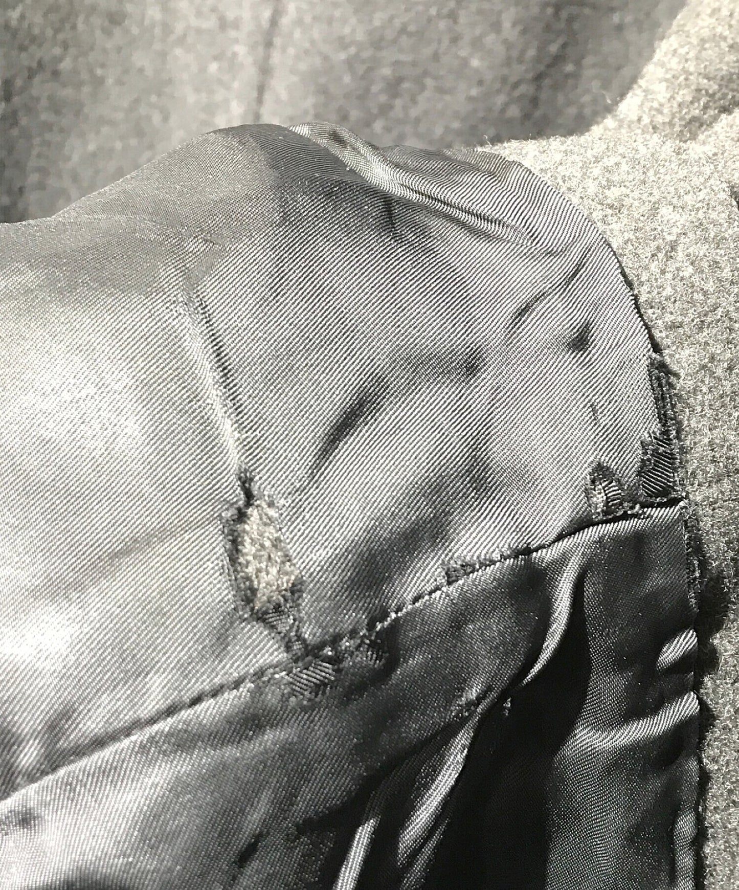 [Pre-owned] COMME des GARCONS HOMME Shrunken Wool Stencil Collar Coat