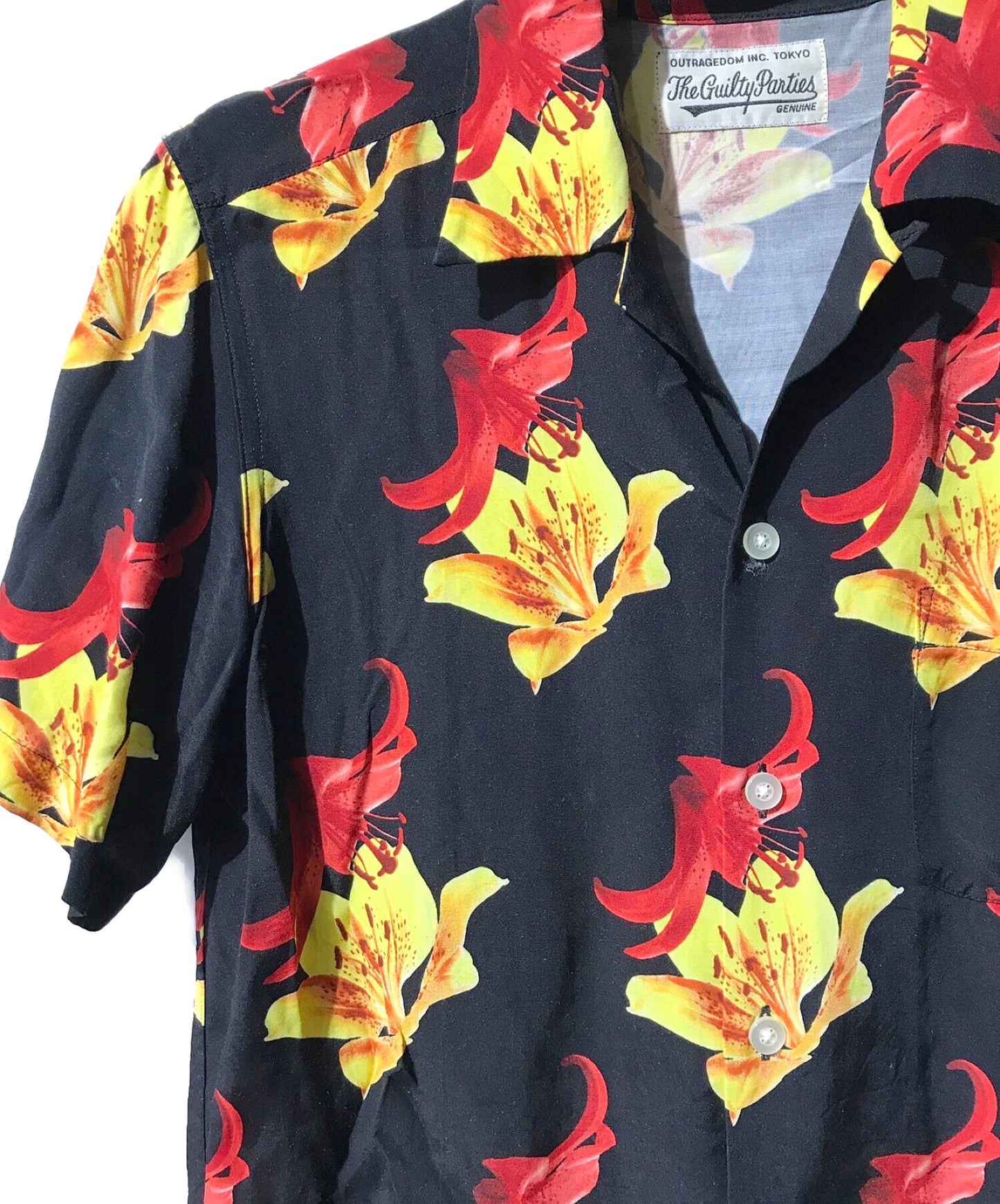 [Pre-owned] WACKO MARIA HAWAIIAN SHIRT S/S/Hibiscus Hawaiian shirt