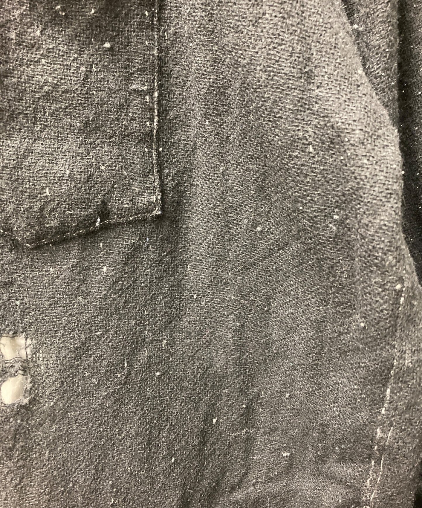 Comme des Garcons Homme 90年代棉羊毛損壞的襯衫HB-070010