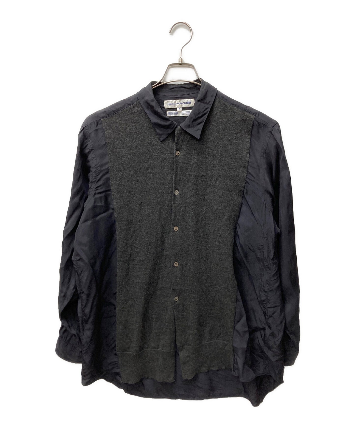 Comme des Garcons衬衫80年代的针织码头人造丝衬衫