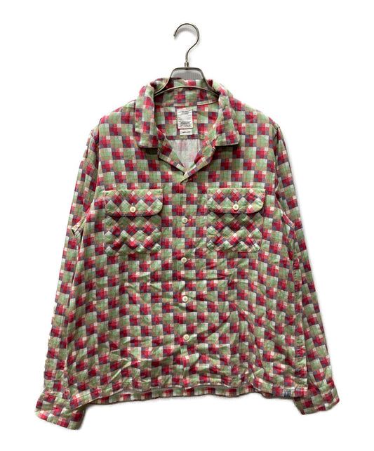 VISVIM BOOMER KHADI LONG SLEEVE/ All-over pattern shirt 0123105011005